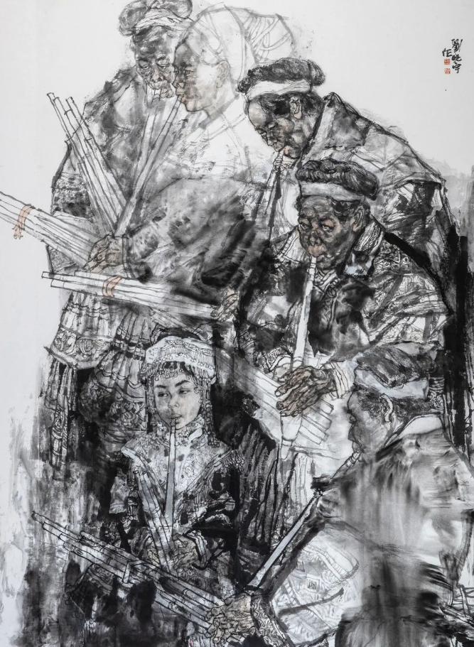 十四届全国美展中国画人物画欣赏