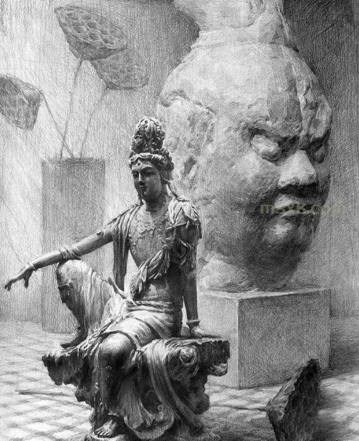 有意思！这也能画成素描