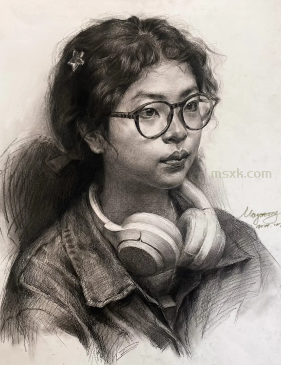 素描真人头像要掌握的知识点（1）