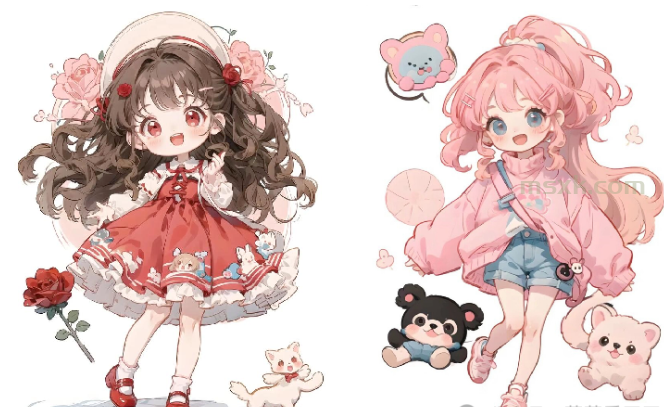 美术课&mdash;Q版女孩画法