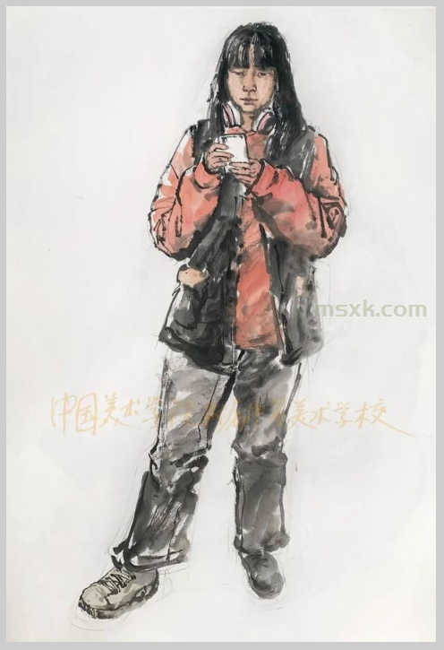 中国美术学院附中毕业班中国画人物作品选
