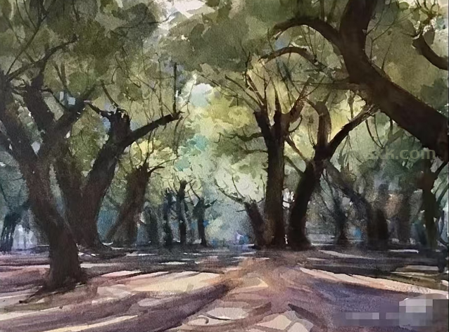 风景写生中的取景构图策略