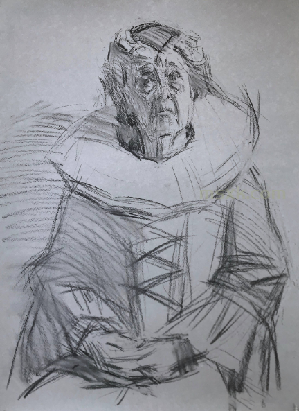 色粉画头像的作画技巧与步骤
