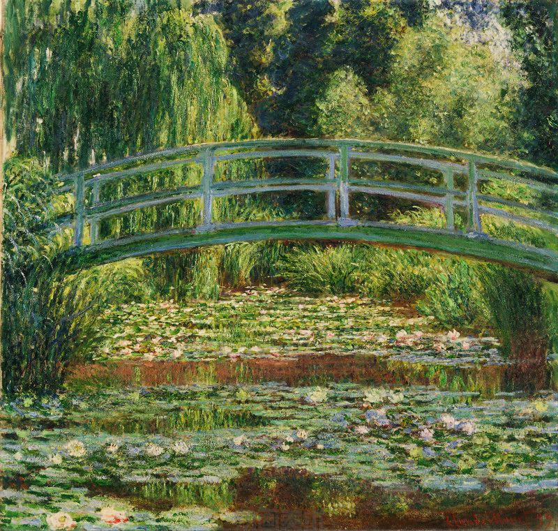 The Japanese Footbridge and the Water Lily Pool 1899.jpg