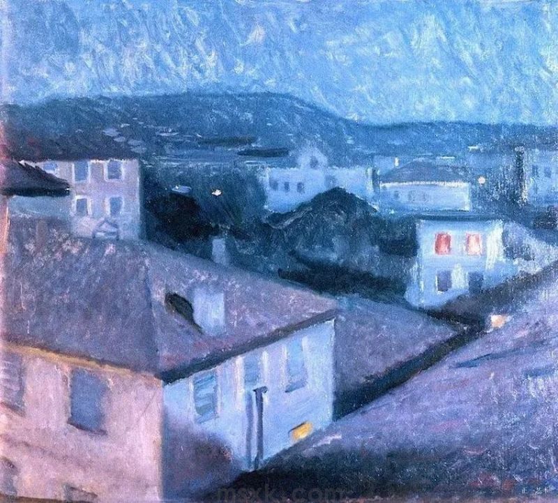 爱德华&middot;蒙克世界名画《尼斯之夜》
