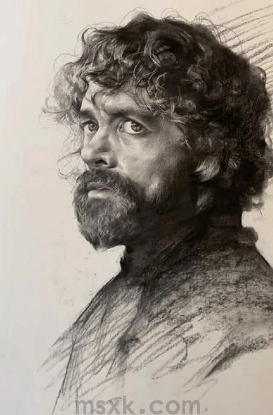 素描画得好 能把素描画成这样的不多！