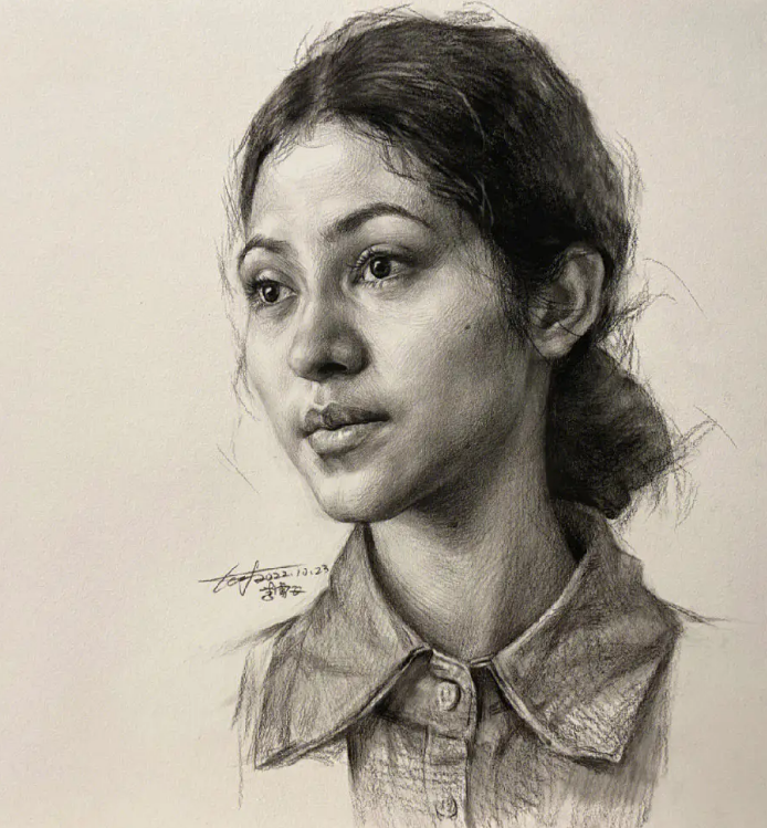 如何进行素描人像写生的构图